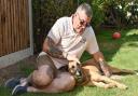 Mike Palmer with Chase after adopting him from PACT