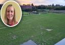 The school field at Hethersett Woodside Primary & Nursery School will finally be brought into full use. Inset: Headteacher  Louise Mainwaring