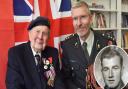 David Woodrow, pictured left and inset, celebrated his 100th birthday just days after receiving a liberation medal ahead of the 80th anniversary of the D-Day landings