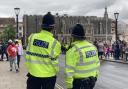 A huge gender rights protest with a major police presence divided crowds in the city