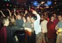 Partygoers dancing the night away in Norwich in 1993