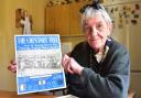 Janette Howell with the sheet music featuring a photograph of her father and the Duke Of York from 1938