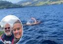 Dani (inset, right) has swum the length of Loch Ness in Scotland - in just a swimming costume