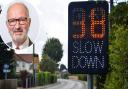 Councillor Paul Newstead (inset) is calling for more measures to help with speeding in Blofield Heath