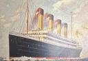 The postcard was written on board the Titanic just three days before it sank