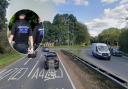 A tipped over food lorry is causing delays on the A47 at Blofield near Norwich