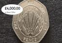 An NHS 50p coin listed for a misleading £4,000 on eBay is 2,000 times cheaper in Norwich