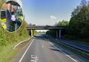 The incident happened on the A47 near Longwater Retail Park