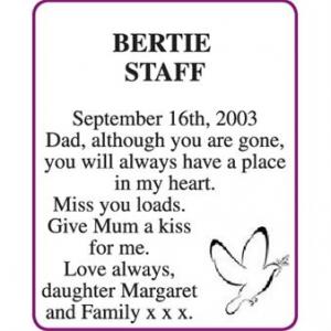 BERTIE STAFF