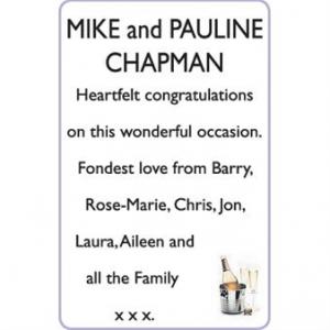 MIKE and PAULINE CHAPMAN