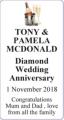 TONY & PAMELA MCDONALD