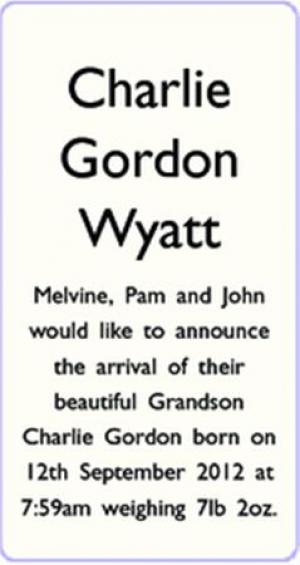 Charlie Gordon Wyatt