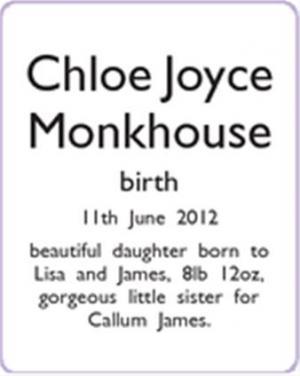 Chloe Joyce Monkhouse