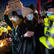 Scenes from a vigil for Sarah Everard in Clapham Common, London