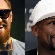 UFC lightweight champion Conor McGregor (left) and boxing legend Floyd Mayweather Jnr will fight in Las Vegas on August 26. Picture: PA SPORT