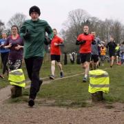 Runner and volunteer Gordon Murray taking part in Catton parkun