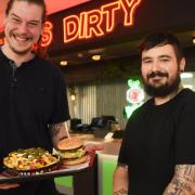 Benji Steggles, left, general manager, and Shaun Warner, executive chef, at Hank\'s Dirty, at the newly opened Castle Social at the top of the Castle Quarter.