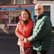 Owners Belle and Kim Steggles at Bann Thai in Cromer, which has won a coveted Gold Seal Good Food Award