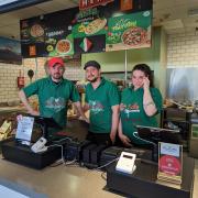 Staff at Mamma Mia in Castle Quarter, owner Rocco Consiglio (left) and manager Andrea Schettino (centre)