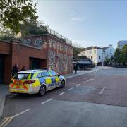 A police cordon is in place in Castle Quarter shopping centre in Norwich