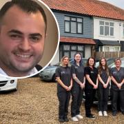 Friends Dental Practice in Sprowston has been given the green light to expand into the house next door. Inset: Dr Zain Shamoon