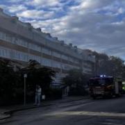 The fire broke out in Suffolk Square near Jenny Lind Park.