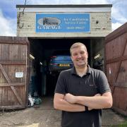 Oliver Hannant (pictured) is the owenr of Pound Garage, which was partially destroyed by a fire in 2019