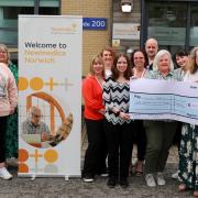 Vision Norfolk has received a donation from Norwich Newmedica for sight loss support