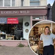 Rambling Wild in Unthank Road will be closing before the end of October. Inset: owner Mary Brooks