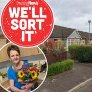 Miriam Gay (inset) has been battling to get a faulty shower fixed by Orbit Housing Group for months