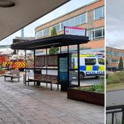 St Stephens Street was brought to a standstill today after police and emergency services were working to bring down a man who was on top of the NCP car park