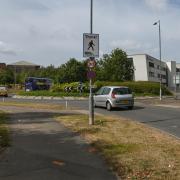 Peter Silburn, chairman of Norwich Cycling Campaign (inset) says changes to the roundabout at the Norfolk and Norwich University Hospital will sever a key cycle route