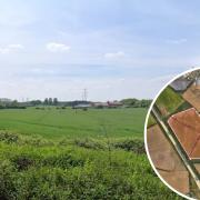 More homes could be coming to Cringleford soon. Inset: the plot of land set for development