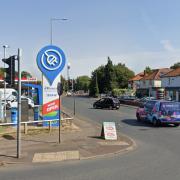 County Hall has warned against illuminating a business sign on a busy city junction