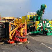 Live updates as overturned lorry blocks A11