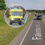 A motorcyclist has been injured in a crash in Drayton