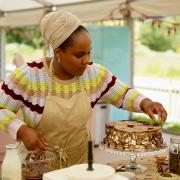 Illiyin Morrison with her showstopper tiramisu on Dessert Week