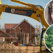 New homes will be unlocked because of a cash boost. Inset: Broadland District Council leader Sue Holland and the Norfolk Broads