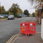 A mysterious hole has appeared along a narrow pavement on the corner of Stracey Road and Lower Clarence Road