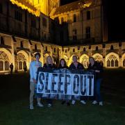 Folk will be braving a 'skeep out' in the grounds of Norwich Cathedral this November