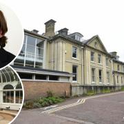 Charities are moving into Carrow House in Norwich. Inset: City councillor Adam Giles and the conservatory at Carrow House