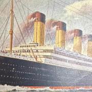 The postcard was written on board the Titanic just three days before it sank