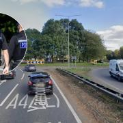 A tipped over food lorry is causing delays on the A47 at Blofield near Norwich