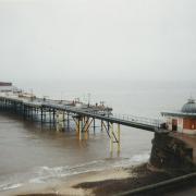 Damage to Cromer Pier when sliced in half by runaway barge, In  November, 1993. Image- Archant