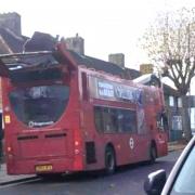 The bus struck a tree while on its route through Dagenham (Stevie Fletcher/PA)