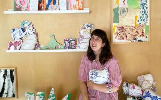 Victoria Catten in her Norfolk studio