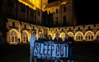 Folk will be braving a 'skeep out' in the grounds of Norwich Cathedral this November